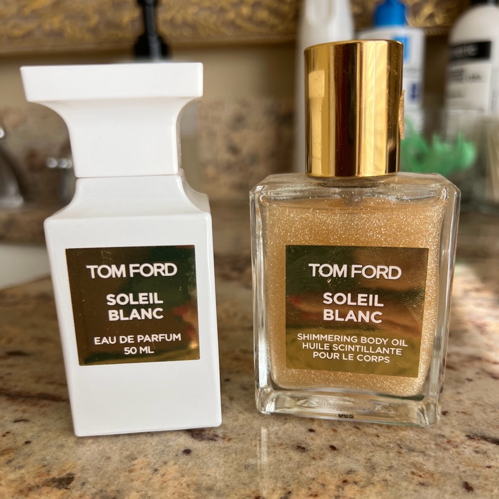 Tom Ford Soleil Blanc and Shimmering Body Oil! Was a gift used once. No box